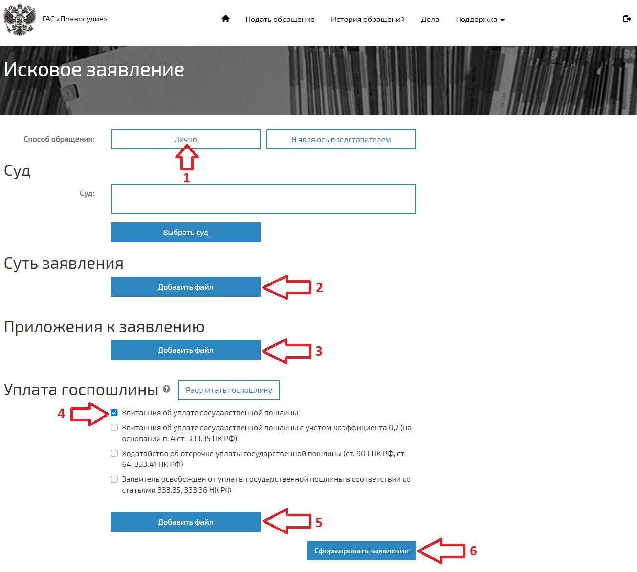 Заявление на предоставление доступа к делу гас правосудие образец